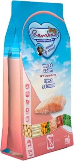 Renske Super Premium Adult Verse Zalm - Graanvrij - Hond - Droogvoer - 600 Gr -Hondenartikelen Serie Winkel 556x1200