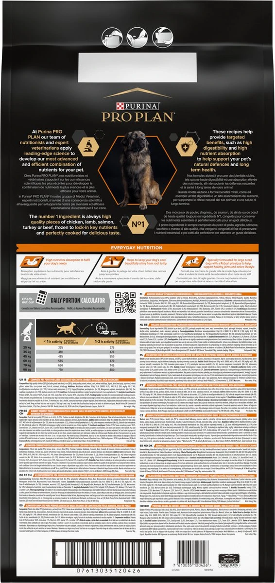 Pro Plan Everyday Nutrition Large Robust Adult - Honden Droogvoer - Kip - 14 Kg 4 Pro Plan Everyday Nutrition Large Robust Adult - Honden Droogvoer - Kip - 14 Kg - Afbeelding 2