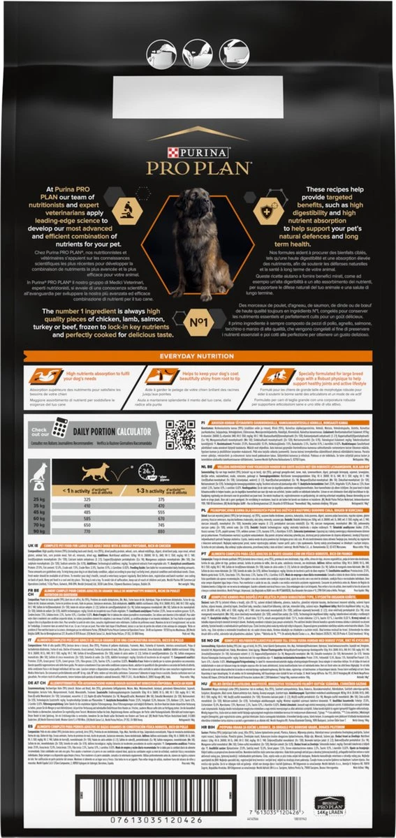 Pro Plan Everyday Nutrition Large Robust Adult - Honden Droogvoer - Kip - 14 Kg 10 Pro Plan Everyday Nutrition Large Robust Adult - Honden Droogvoer - Kip - 14 Kg - Afbeelding 8