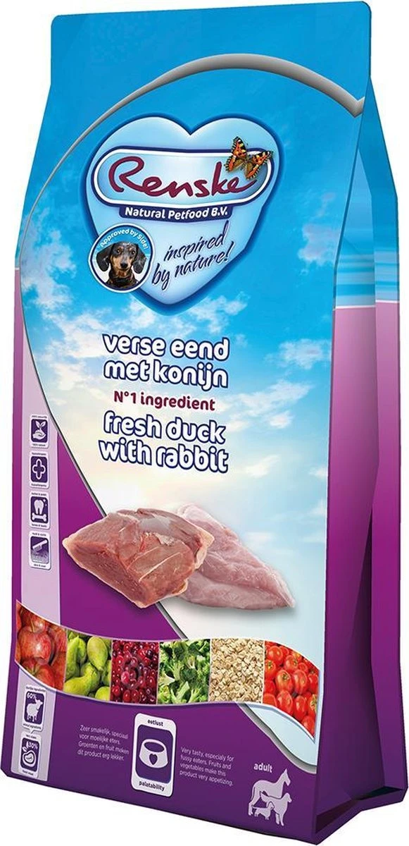 Renske - Super Premium Eend En Konijn - Hondenvoer - 12 Kg 6 Renske - Super Premium Eend En Konijn - Hondenvoer - 12 Kg - Afbeelding 4