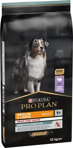 Pro Plan Graanvrij Medium & Large Adult Sensitive Digestion - Honden Droogvoer- Kalkoen - 12 Kg 41 Pro Plan Graanvrij Medium & Large Adult Sensitive Digestion - Honden Droogvoer- Kalkoen - 12 Kg -Hondenartikelen Serie Winkel 590x1200