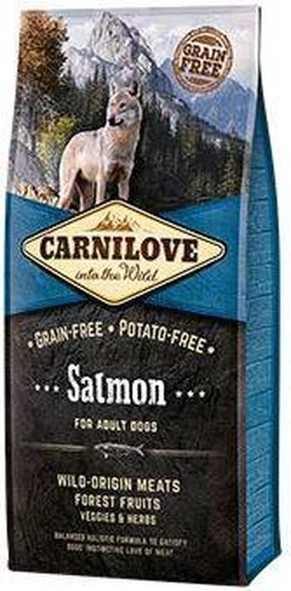 Carnilove Adult Granenvrij Hondenvoer Zalm 12kg Met 70% Vis! 9 Carnilove Adult Granenvrij Hondenvoer Zalm 12kg Met 70% Vis! - Afbeelding 7