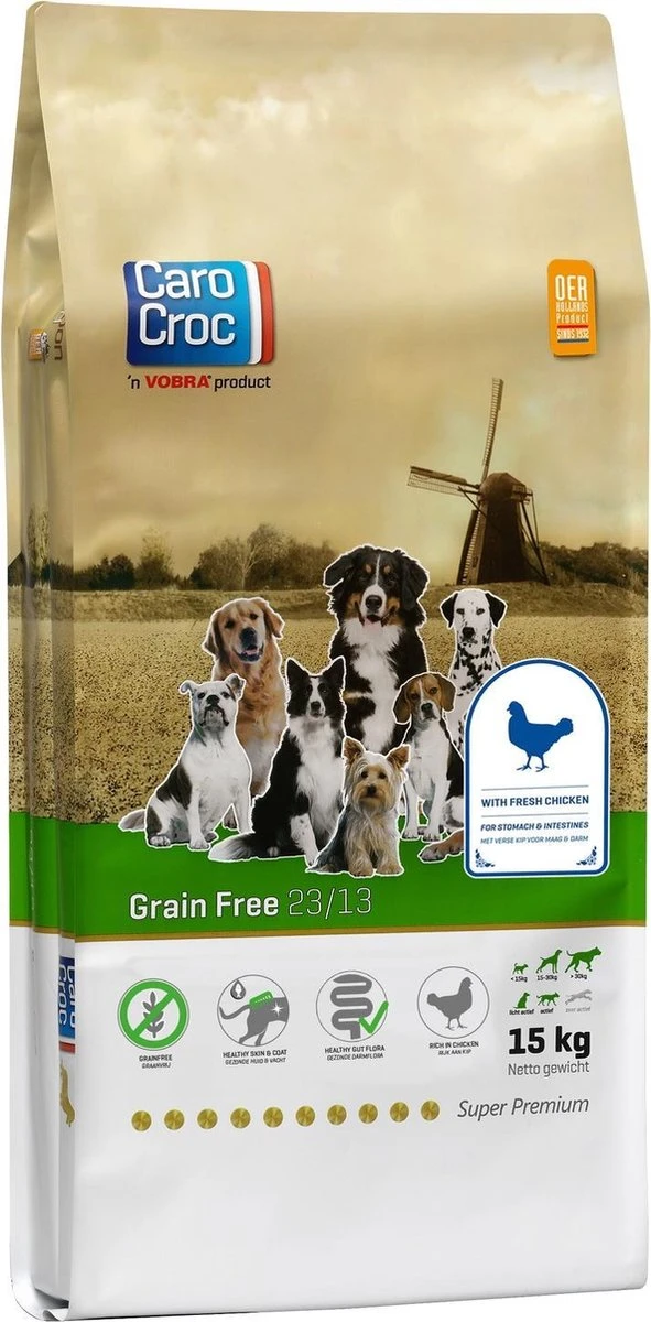 Carocroc Grain Free - Gevogelte/Aardappel/Bieten - Hondenvoer - 15 Kg 3 Carocroc Grain Free - Gevogelte/Aardappel/Bieten - Hondenvoer - 15 Kg