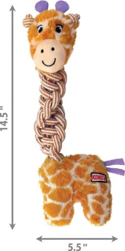 KONG Knots Twists – Hondenspeelgoed Met Touw – Kauwspeeltje – Flostouw – Exta Sterk – Met Pieper - Md/Lg -Hondenartikelen Serie Winkel 599x1200 1