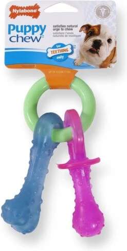 Nylabone Puppy Teething Pacifier Flexible - Hondenspeelgoed - Bacon 215x100x38 Mm 108 G Roze Blauw Groen Tot 11kg Small -Hondenartikelen Serie Winkel 605x1200 3