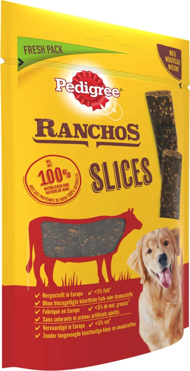 Pedigree Ranchos Slices Hondensnacks - Rund - 8 X 60 Gr 4 Pedigree Ranchos Slices Hondensnacks - Rund - 8 X 60 Gr - Afbeelding 2