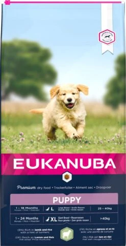 Eukanuba Dog Puppy & Junior - All Breeds - Lamb & Rice - 12 Kg -Hondenartikelen Serie Winkel 618x1200