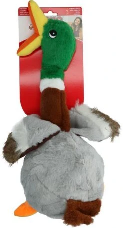 Kong Shakers Honkers Duck - Hondenspeelgoed - Grijs Bruin Groen Large -Hondenartikelen Serie Winkel 647x1200 4