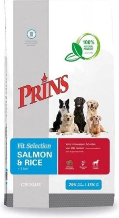 Prins Fit Selection Zalm/Rijst - 15 KG -Hondenartikelen Serie Winkel 658x1200 1