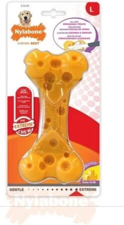 Nylabone Durable Cheese Bone - M -Hondenartikelen Serie Winkel 663x1200 3