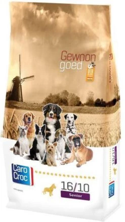 Carocroc Senior Gold 16/10 - Hondenvoer - 15 Kg -Hondenartikelen Serie Winkel 677x1200