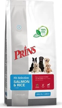 Prins Fit Selection Zalm/Rijst - 15 KG -Hondenartikelen Serie Winkel 687x1200 1