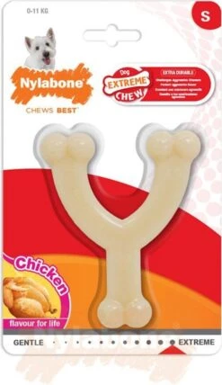 Nylabone Extreme Kauwbot Vorkbeen - Voor De Krachtigste Kauwers - Bizon Of Kipsmaak - S/M/L - Smaak: Bizon, Maat: Large -Hondenartikelen Serie Winkel 692x1200 4