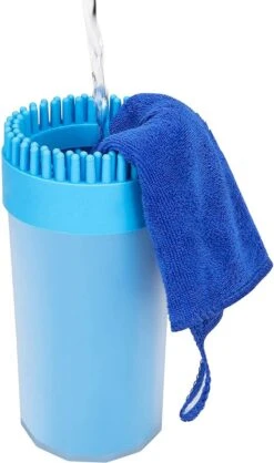 TIKKENS Hondenpoten Reiniger 2-in-1 - Hondenborstel - Hondenpoot Reiniger - Huisdier Poot Wassen - Hondenverzorging - Honden Wassen - Inclusief Microvezeldoek - XL -Hondenartikelen Serie Winkel 709x1200 1