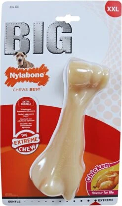Nylabone Big Chew Kauwbot - Kipsmaak - Hond Zwaarder Dan 23 Kg -Hondenartikelen Serie Winkel 714x1200 1