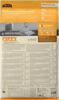 Acana Heritage Puppy Large Breed 30 Acana Heritage Puppy Large Breed -Hondenartikelen Serie Winkel 716x1200 1