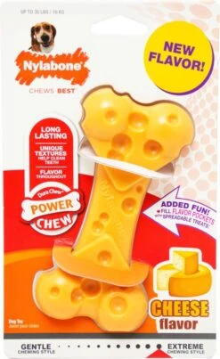 Nylabone Durable Cheese Bone - M -Hondenartikelen Serie Winkel 735x1200 5