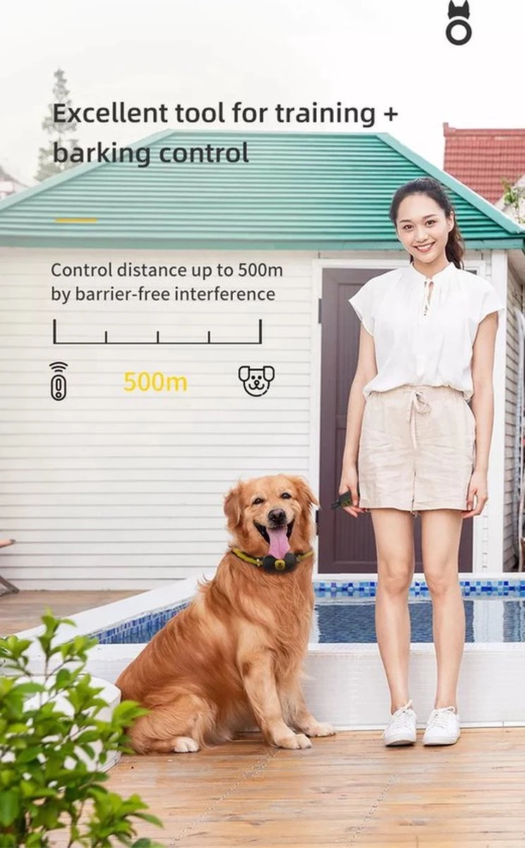 Anti Blafband EN Trainingshalsband In 1 - UNIEK SYSTEEM - 1000m Bereik - 100 Levels - Trainingsband - Antiblafband - Teletac - Geluid En Vibratie/trilling - Grote En Kleine Honden - Volledig Waterdicht - Anti Blafband 11 Anti Blafband EN Trainingshalsband In 1 - UNIEK SYSTEEM - 1000m Bereik - 100 Levels - Trainingsband - Antiblafband - Teletac - Geluid En Vibratie/trilling - Grote En Kleine Honden - Volledig Waterdicht - Anti Blafband - Afbeelding 9