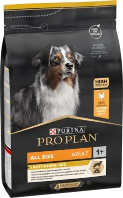 Pro Plan All Sizes Adult Light/Sterilised - Honden Droogvoer - Kip- 3 Kg -Hondenartikelen Serie Winkel 745x1200