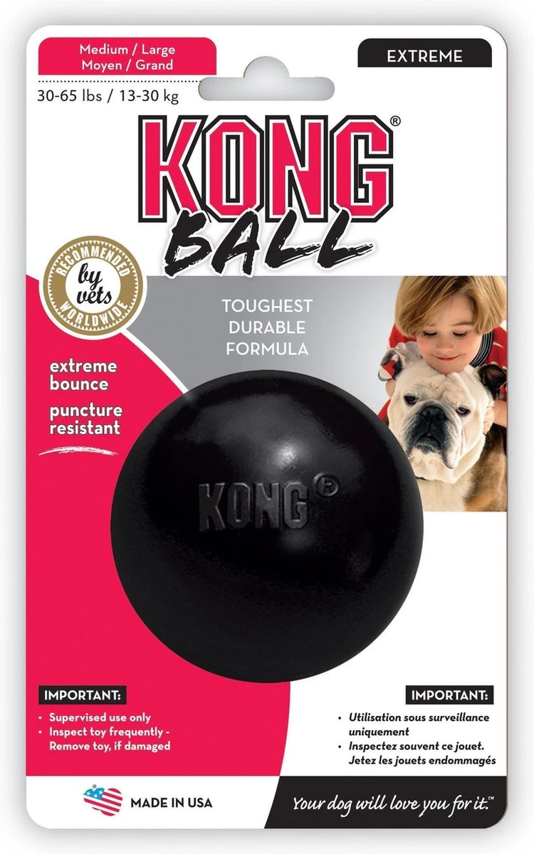 Kong Extreme Bal - Hondenspeelgoed - Zwart - M/L 8 Kong Extreme Bal - Hondenspeelgoed - Zwart - M/L - Afbeelding 6
