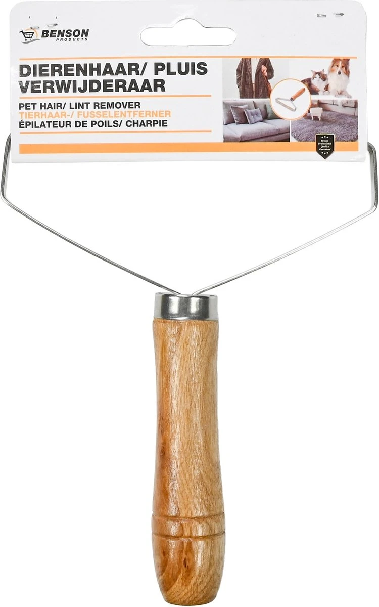 Benson Dierenhaarverwijderaar - Handmatig - Hout - 17.5 X 13.5 Cm 4 Benson Dierenhaarverwijderaar - Handmatig - Hout - 17.5 X 13.5 Cm - Afbeelding 2