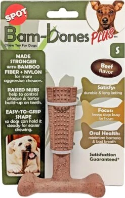 Spot Bam-Bones Plus Easy Grip - Veilig Kauwbot Voor Honden - Speciaal Voor Sterke Kauwers - Verzorgt Het Gebit Van De Hond - Rund Of Kip - S/M/L - Maat: Large, Smaak: Kip -Hondenartikelen Serie Winkel 760x1200 2
