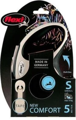 Flexi Rollijn New Comfort Tape L 8 M - Hondenriem - Zwart&Lichtgrijs -Hondenartikelen Serie Winkel 764x1200 2