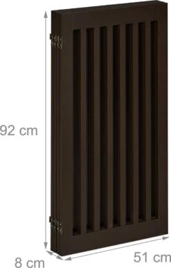 Relaxdays Veiligheidshekje Hout - 92 Cm Hoog - Kinderhek - Hondenhek - Inklapbaar - Bruin - 4 Panelen -Hondenartikelen Serie Winkel 766x1200 3