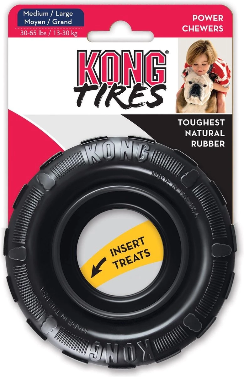 Kong Traxx Hondenspeelgoed - Rubber - M/L- Zwart 9 Kong Traxx Hondenspeelgoed - Rubber - M/L- Zwart - Afbeelding 7