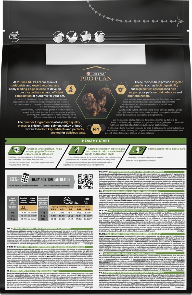 Pro Plan Healthy Start Puppy Small & Mini - Honden Droogvoer - Kip - 3 Kg 4 Pro Plan Healthy Start Puppy Small & Mini - Honden Droogvoer - Kip - 3 Kg - Afbeelding 2