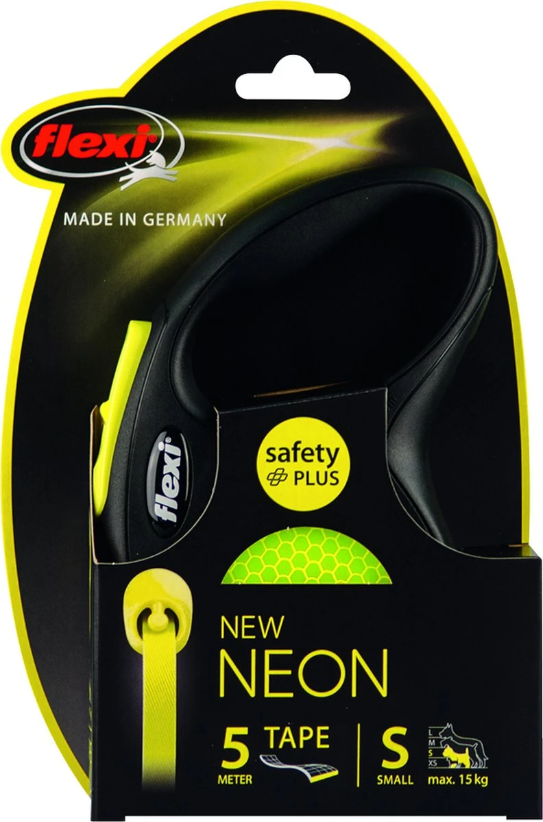 Flexi New Classic - Hondenriem Incl. Neon Band - Geel - S - 5 M - (<12 Kg) 17 Flexi New Classic - Hondenriem Incl. Neon Band - Geel - S - 5 M - (<12 Kg) - Afbeelding 15