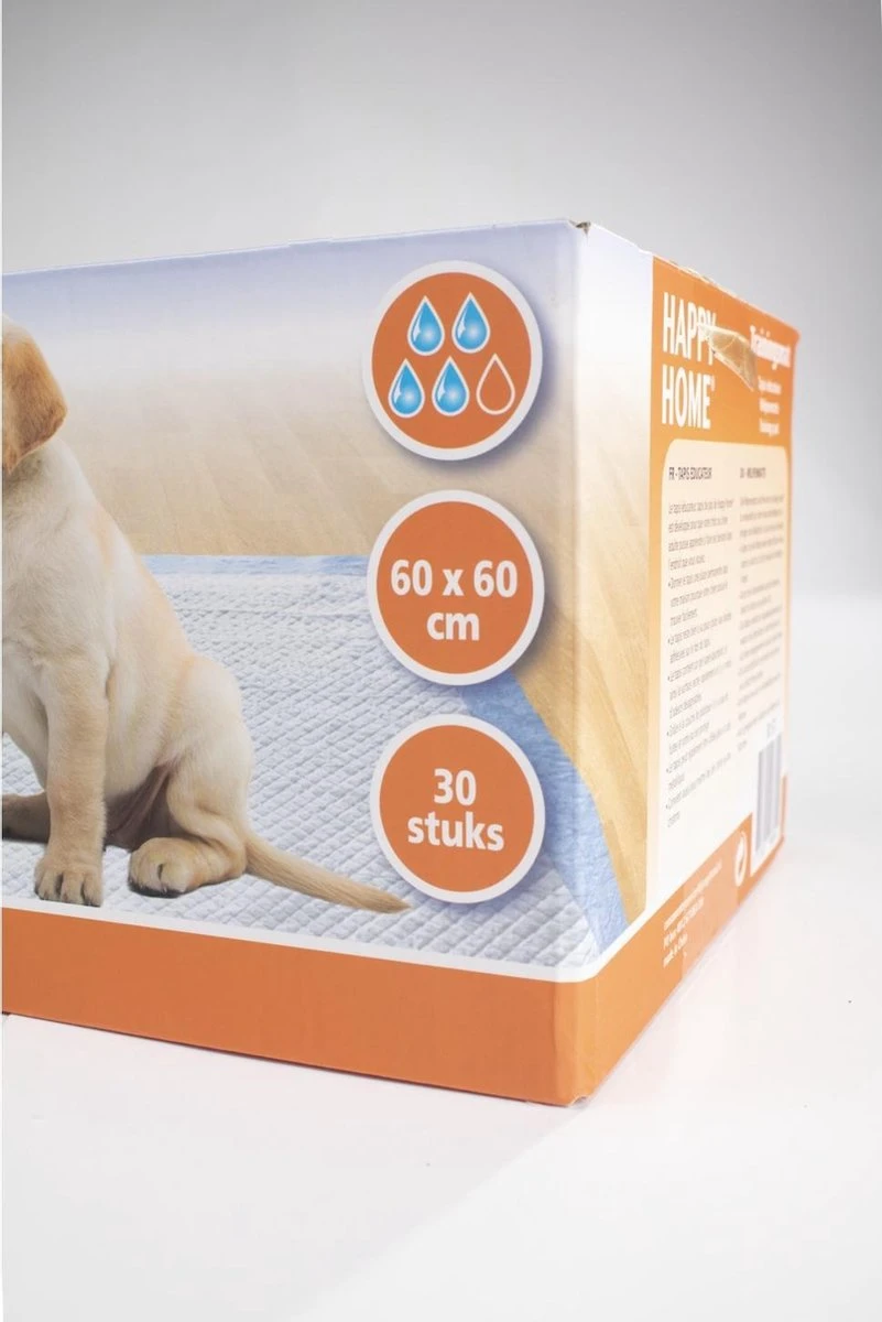 Happy Home Trainingsmat - Zindelijkstraining - 30 Stuks - 60X60 Cm 8 Happy Home Trainingsmat - Zindelijkstraining - 30 Stuks - 60X60 Cm - Afbeelding 6