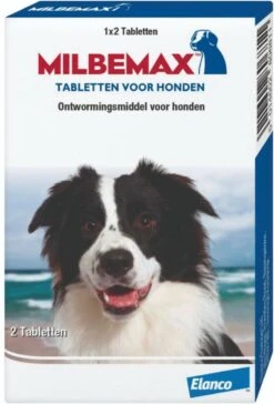 Elanco Milbemax Voor Grote Honden - Anti Wormenmiddel - 2 Tab 10-50kg
