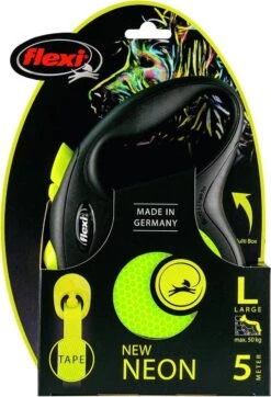 Flexi New Neon Tape - Hondenriem - Geel/Zwart - L - 5 M - (<50 Kg) -Hondenartikelen Serie Winkel 819x1200 2