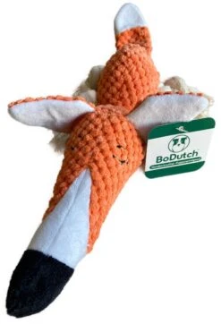 BoDutch Honden Knuffel - Vos - Puppyknuffel - Knisperoortjes - Met Piep - Oranje - 36 Cm - Hondenspeelgoed -Hondenartikelen Serie Winkel 819x1200 3
