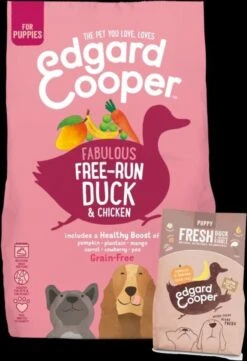 Edgard & Cooper Verse Scharreleend & Kip Puppy - Hondenvoer - 7kg -Hondenartikelen Serie Winkel 822x1200