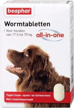 Beaphar All In One Ontwormingsmiddel - Hond 2.5-40 Kg - 4 Tabletten 12 Beaphar All In One Ontwormingsmiddel - Hond 2.5-40 Kg - 4 Tabletten -Hondenartikelen Serie Winkel 822x1200 7