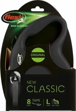 Flexi Rollijn New Classic Tape Large 8 M - Hondenriem - Zwart Tot 50kg -Hondenartikelen Serie Winkel 825x1200 3