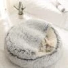 Mooki Nova Plushe - Kattenmand - Luxe Kattenbed - Kattenkussen - Cavebed - Donut - Extra Zacht & Comfortabel - Hondenmand - Lichtblauw - 50 Cm -Hondenartikelen Serie Winkel 828x1200 2