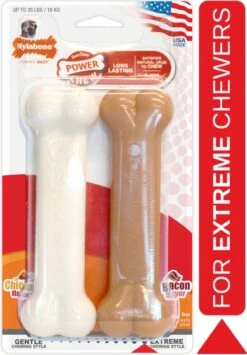 Nylabone Dura Chew Twin Pack Bacon & Chicken Bone Wolf -Hondenartikelen Serie Winkel 834x1200 2