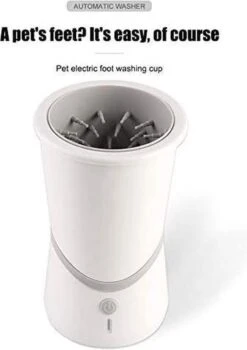 Merkloos Elektrische Hondenpootreiniger Draagbare Pet Voetenreinigingsborstel Zuigerkom Hondenvoetenreiniger Wasmachine Zachte Siliconenborstels Voor Modderige Poten Oplaadbare USB -Hondenartikelen Serie Winkel 846x1200