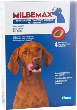 Elanco Milbemax Kauwtablet Hond - Anti Wormenmiddel - 28 G 4 Stuks Vanaf 5 Kg