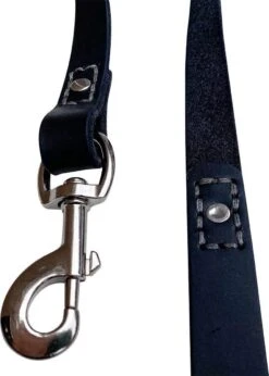 Hondenriem - 220cm – Zwarte Riem - Leren Hondenriem Met Stiksels – 100% Volnerfleer - Hond - Leer - Leder 12 Hondenriem - 220cm – Zwarte Riem - Leren Hondenriem Met Stiksels – 100% Volnerfleer - Hond - Leer - Leder -Hondenartikelen Serie Winkel 856x1200 7