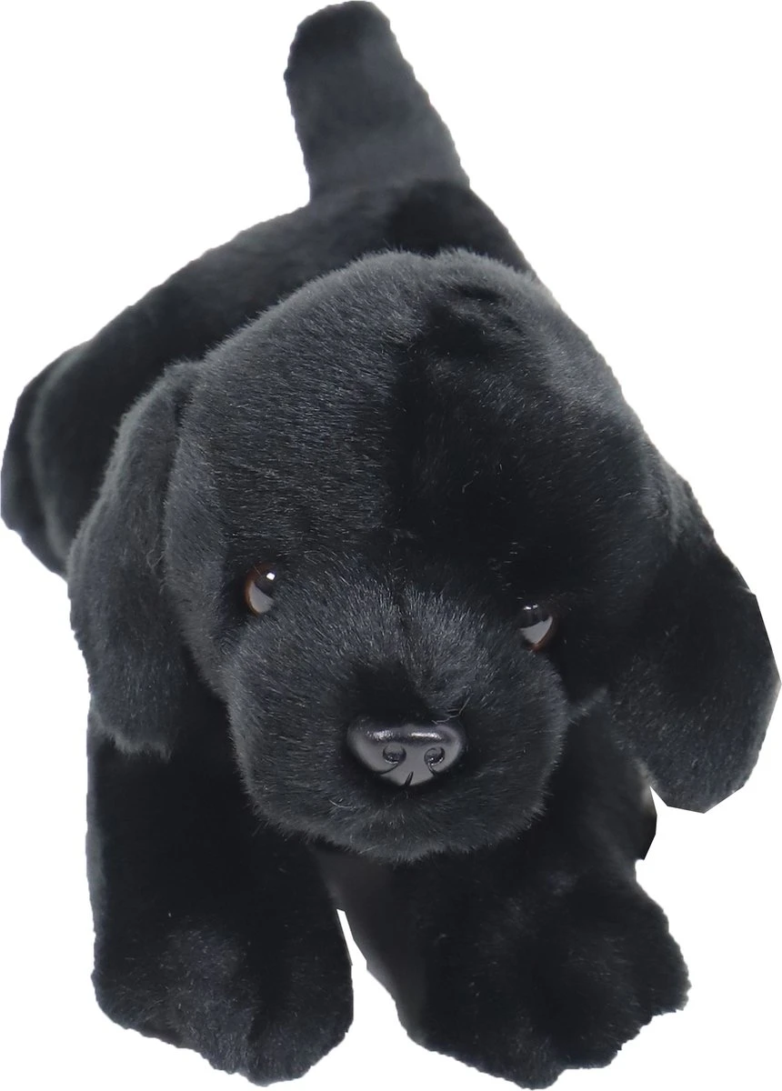 Boony - Natural Decoration - Labrador Pluche Liggend - Zwart - 20 Cm 4 Boony - Natural Decoration - Labrador Pluche Liggend - Zwart - 20 Cm - Afbeelding 2