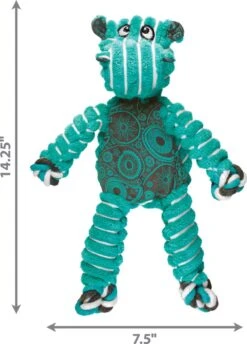 Kong Floppy Knots - M/L - Nijlpaard - Hondenspeelgoed - Groen/ Blauw - 36 X 19 X 8 Cm -Hondenartikelen Serie Winkel 862x1200 6