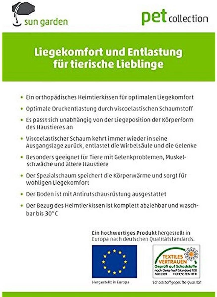 Sun Garden Buddy Orthopedisch Hondenkussen 140x100x10cm 8 Sun Garden Buddy Orthopedisch Hondenkussen 140x100x10cm - Afbeelding 6
