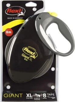 Flexi Giant Tape - Hondenriem - Zwart/Geel - XL - 8 M - (<50 Kg) -Hondenartikelen Serie Winkel 886x1200 4