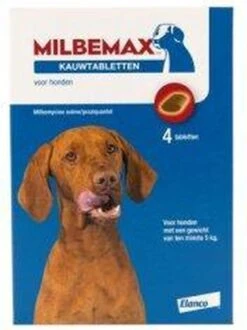Elanco Milbemax Kauwtablet Hond - Anti Wormenmiddel - 28 G 4 Stuks Vanaf 5 Kg -Hondenartikelen Serie Winkel 898x1200 4