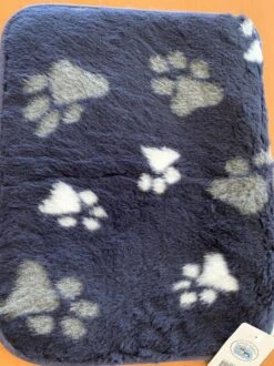 Lovely Nights Vetbed/kleed Blue With 2 Color Print Paw Met Bies 100x75 Rechthoek -Hondenartikelen Serie Winkel 899x1200 8