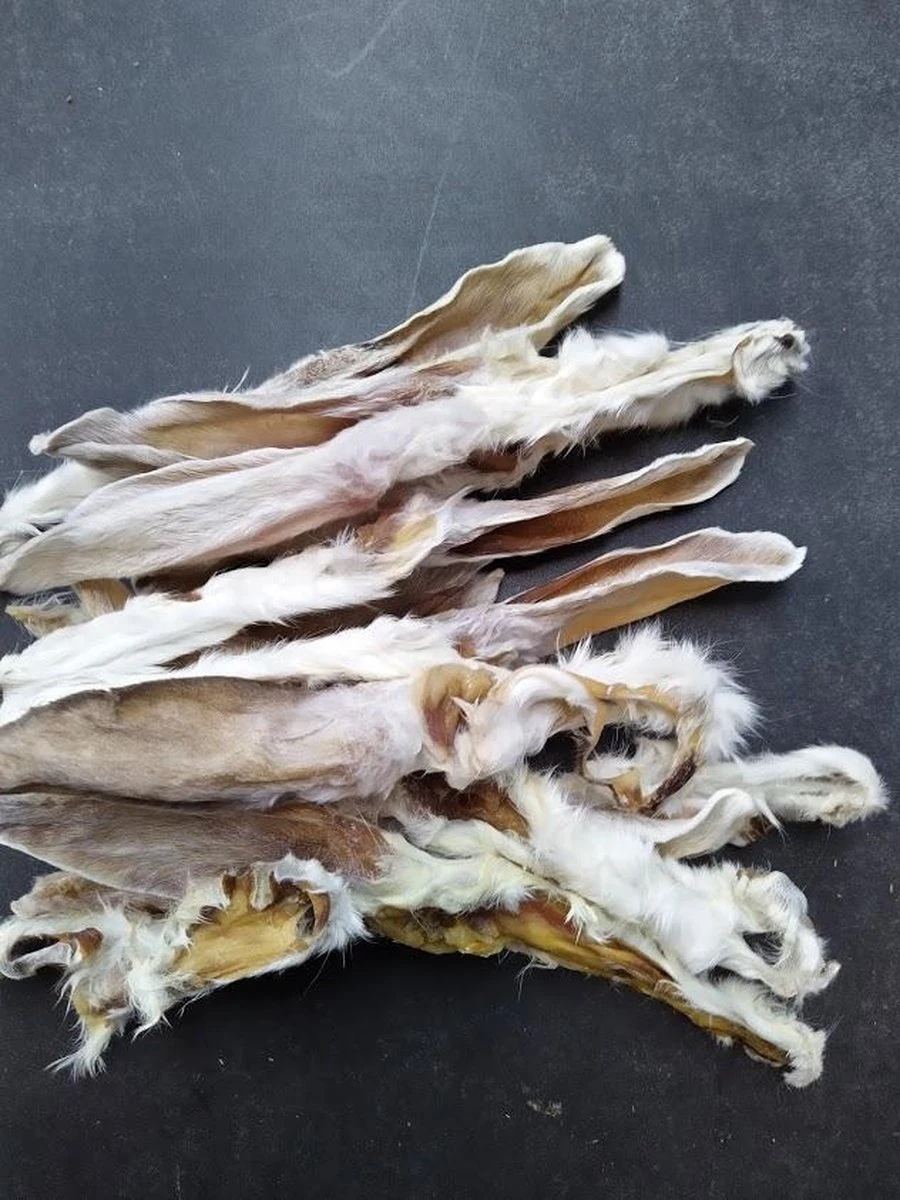 Konijn Oren Met Haar 1kg Van De Snackmeester 100% Natuurlijk Natural Naturel 4 Konijn Oren Met Haar 1kg Van De Snackmeester 100% Natuurlijk Natural Naturel - Afbeelding 2